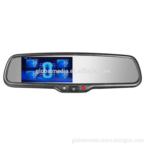 Car 4.3 inch Full HD DVR mirror monitor with TPMS and car backup camera display